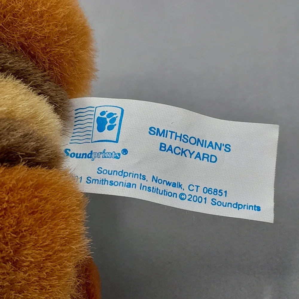 Soundprints Smithsonian's Backyard Chipmunk Plush Stuffed Animal 2001 Vintage 6